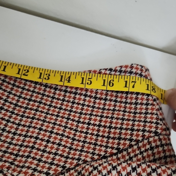 Talbots A-Line Checkered Skirt - Black and Tan XL 14 Career Office Quiet Luxury - Picture 11 of 13